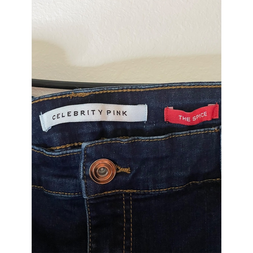Celebrity Pink Blue Skinny Jeans with Stretch - Picture 3 of 4